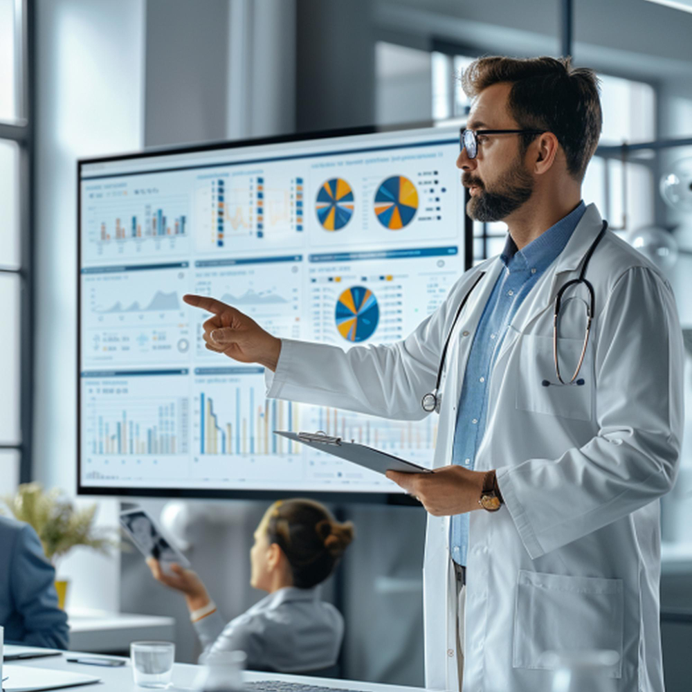 Healthcare data analytics dashboard